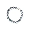 Silver Bracelets|Majorica Silver Bracelet With 10Mm Gray Pearls Lyra