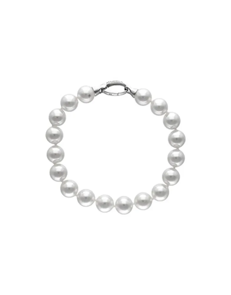Silver Bracelets|Majorica Silver Bracelet With 10Mm White Pearls Lyra