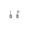 Pearl Drop Earrings|Majorica Silver Earrings Agora With Barroque Gray Pearl