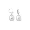 Pearl Drop Earrings|Majorica Silver Earrings Agora With 12Mm Barroque White Pearl