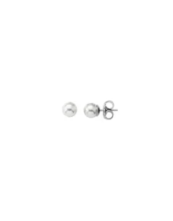 Pearl Stud Earrings|Majorica Silver Earrings Cies With 5Mm White Pearl