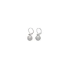 Pearl Drop Earrings|Majorica Silver Earrings Nuada With 10Mm White Pearl French Clasp