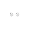 Short Earrings|Majorica Silver Earrings Nuada With 10Mm White Pearl Flattened Round