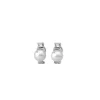 Tu & Yo Earrings|Majorica Silver Earrings Selene With 9Mm White Pearl And Zircons