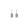 Pearl Drop Earrings|Majorica Silver Earrings Tender 8Mm Gray Baroque Pearl