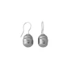 Pearl Drop Earrings|Majorica Silver Earrings Tender With 12Mm Barroque Gray Pearl