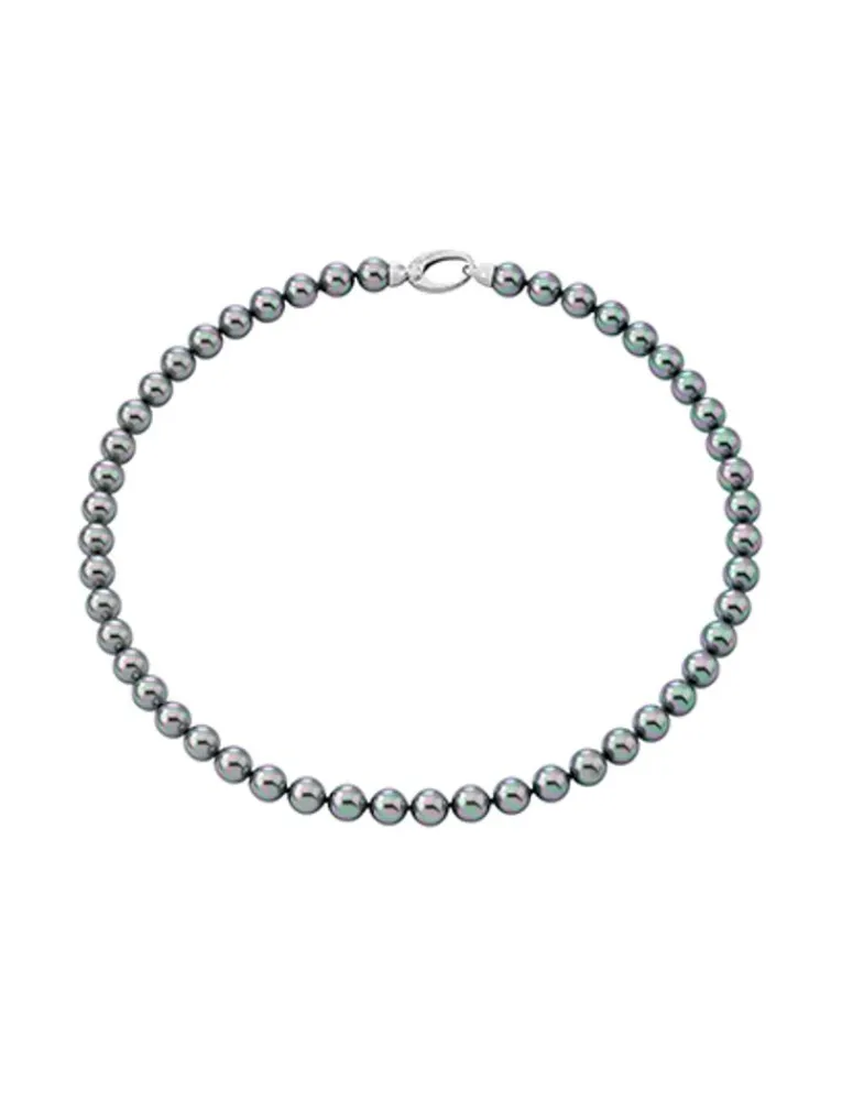 Long Pearl Necklaces|Majorica Silver Gray Pearl Necklace Lyra 8Mm 45Cm