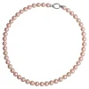 Long Pearl Necklaces|Majorica Silver Necklace Lyra 45Cm With 8Mm Pink Pearls