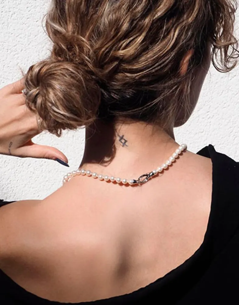 Long Pearl Necklaces|Majorica Silver Necklace Lyra 45Cm With White Pearls 6Mm
