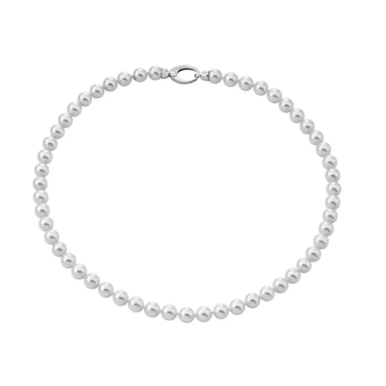 Long Pearl Necklaces|Majorica Silver Necklace Lyra 10Mm 50Cm