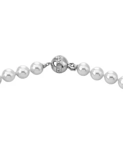 Pearl Chokers|Majorica Silver Necklace Lyra 8Mm 50Cm
