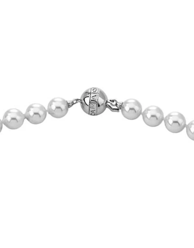 Pearl Chokers|Majorica Silver Necklace Lyra 8Mm 50Cm