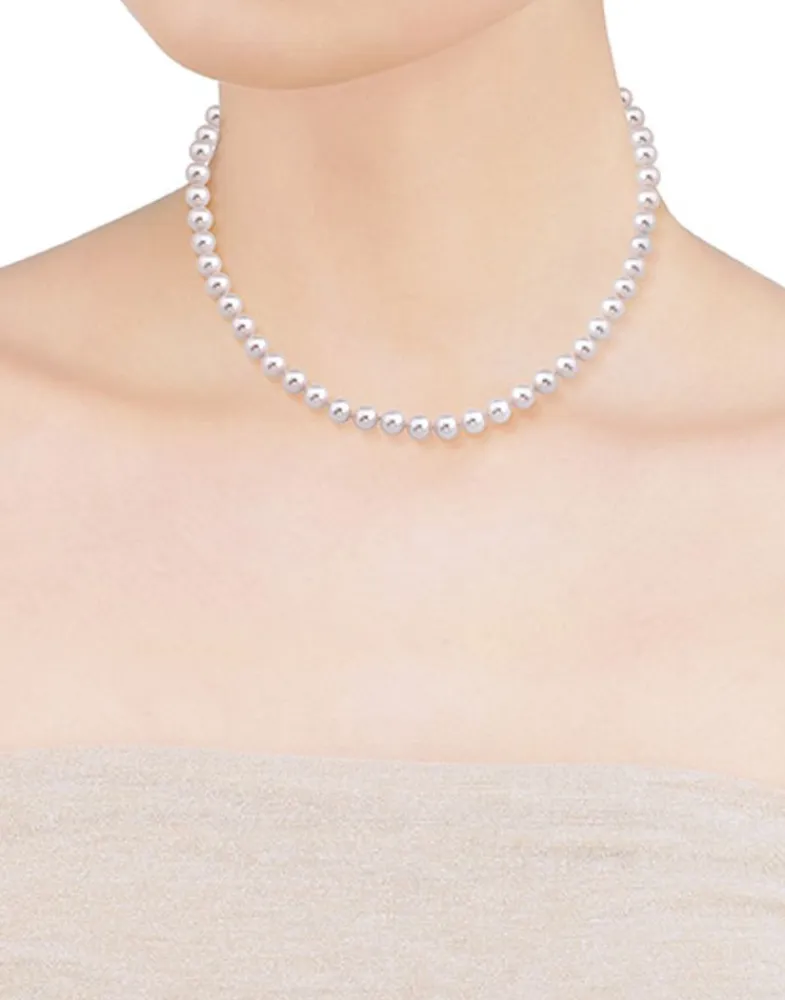 Pearl Chokers|Majorica Silver Necklace Lyra 8Mm 50Cm