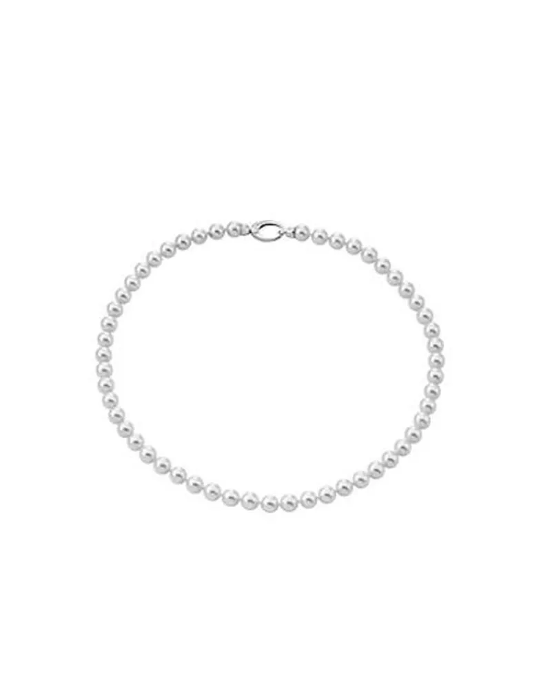 Long Pearl Necklaces|Majorica Silver Necklace Lyra 7Mm 50Cm