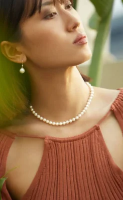 Long Pearl Necklaces|Majorica Silver Necklace Lyra 7Mm 50Cm
