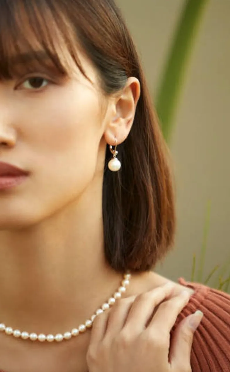 Long Pearl Necklaces|Majorica Silver Necklace Lyra 7Mm 50Cm