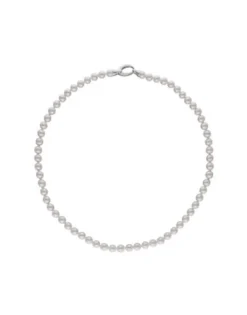 Long Pearl Necklaces|Majorica Silver Necklace Lyra 7Mm 45Cm