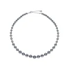 Long Pearl Necklaces|Majorica Silver Necklace Lyra 6/10Mm Gray Pearls 43Cm