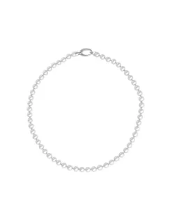 Long Pearl Necklaces|Majorica Silver Necklace Lyra 6Mm White Pearls 40Cm