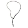 Long Pearl Necklaces|Majorica Silver Necklace Lyra With 8Mm Gray And Nuage Pearls 50Cm