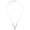 Pendants With Chain|Majorica Silver Necklace With Ayla Pendant In High-Resistance Glass