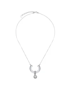 Pendants With Chain|Majorica Silver Necklace With Ayla Pendant In High-Resistance Glass