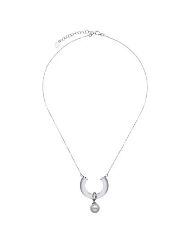 Pendants With Chain|Majorica Silver Necklace With Ayla Pendant In High-Resistance Glass