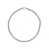 Long Pearl Necklaces|Majorica Silver Neclace Lyra With 6Mm Gray Pearl 40Cm