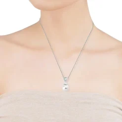 Pendants With Chain|Majorica Silver Pendant Selene