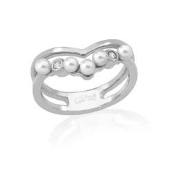 Medium-Sized Rings|Majorica Silver Ring Arabesque