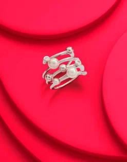 Silver Rings|Majorica Silver Ring Cercle