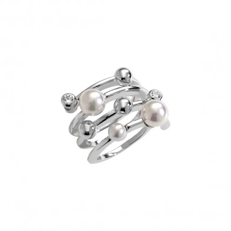 Silver Rings|Majorica Silver Ring Cercle