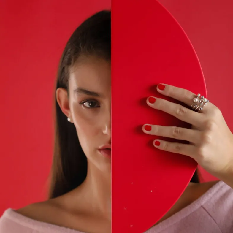 Silver Rings|Majorica Silver Ring Cercle