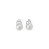 Tu & Yo Earrings|Majorica Silver Selene Earrings With 10Mm White Pearls And Zircons