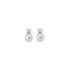Tu & Yo Earrings|Majorica Silver Selene Earrings With 8Mm White Pearl And Zircons