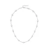 Pearl Chain Necklaces|Majorica Silver Short Necklace Ilusion