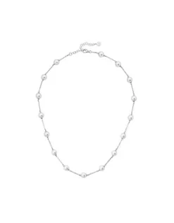 Pearl Chain Necklaces|Majorica Silver Short Necklace Ilusion