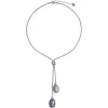 Pearl Chain Necklaces|Majorica Silver Short Necklace Tender Barroque Gray And Nuage Pearls