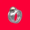 Large Pearl Rings|Majorica Silver Tahiti Ring With Tahiti Half-Ball Pearl
