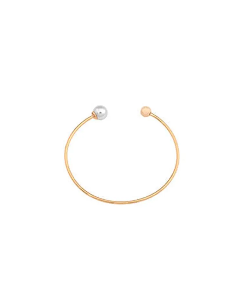 Bangle Bracelets|Majorica Small Gold Plated Bracelet Aura With White Pearl