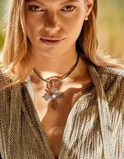 Pendant Chain|Majorica Tudor Pendant Peregrina With Pearl Over Cross