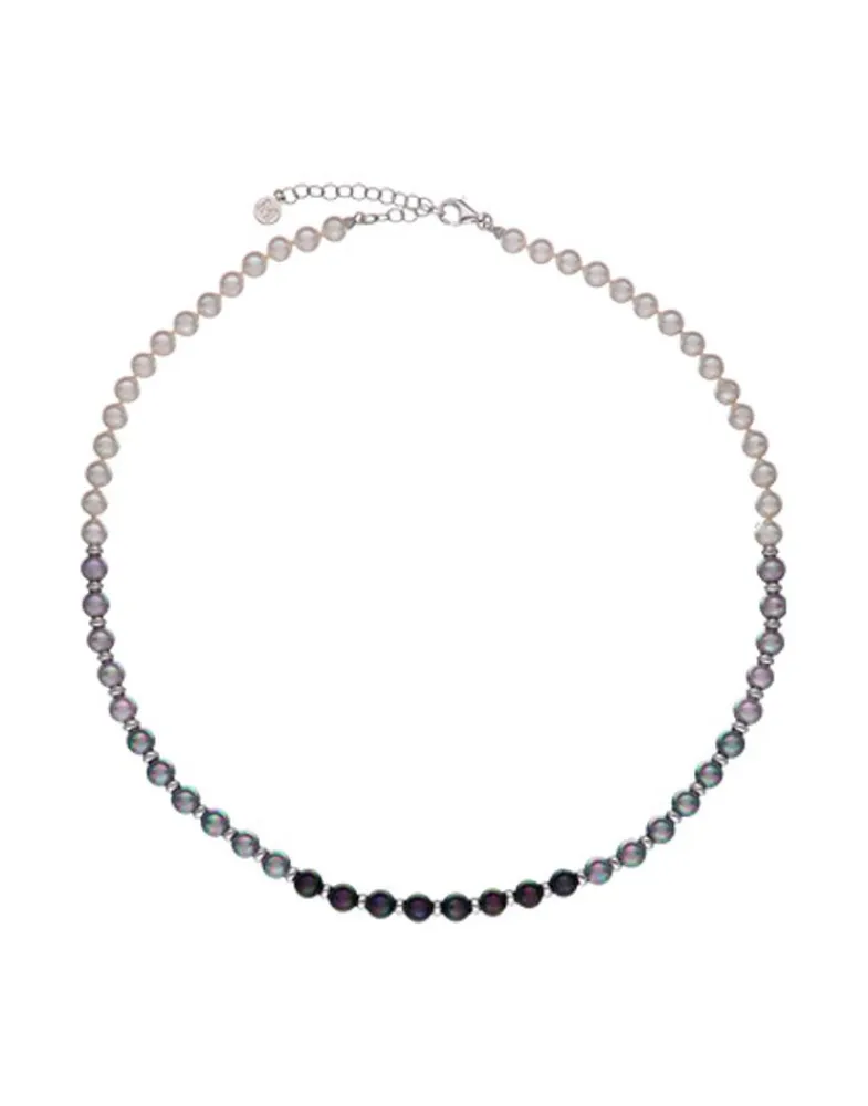 Pearl Chokers|Majorica Unisex Nyx Necklace With Degrade Effect Pearls