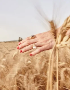 Large Pearl Rings|Majorica Zale Hallmark Ring With A Round White Half Pearl