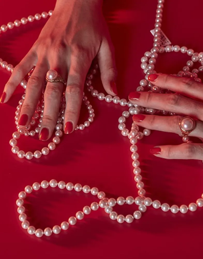 Large Pearl Rings|Majorica Zale Hallmark Ring With A Round White Half Pearl