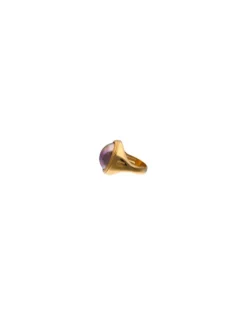 Large Pearl Rings|Majorica Zale Hallmark Ring With Oval Pearl In Aubergine