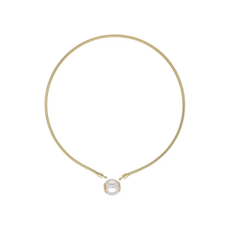 Multipurpose Pendant|Majorica Zindis 40Cm Gold Chain Necklace
